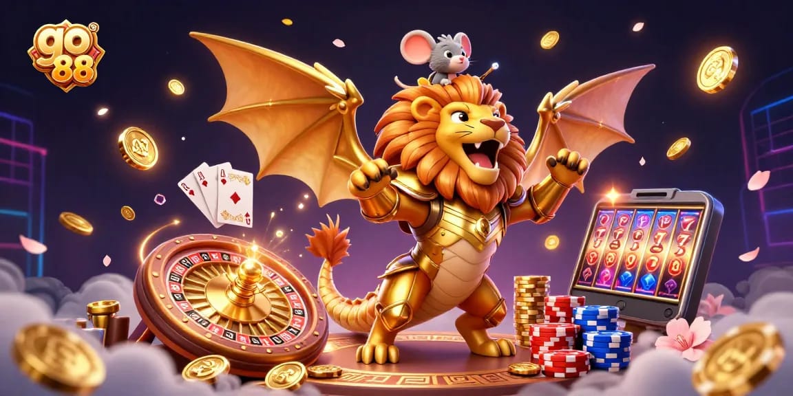 Win jackpots today with go 88’s exhilarating casino adventure featuring a triumphant chimera!
