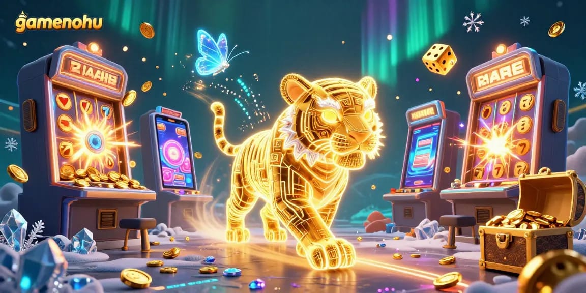 Experience the thrill of gamenohu with a vibrant casino scene featuring animated characters and exciting game elements.