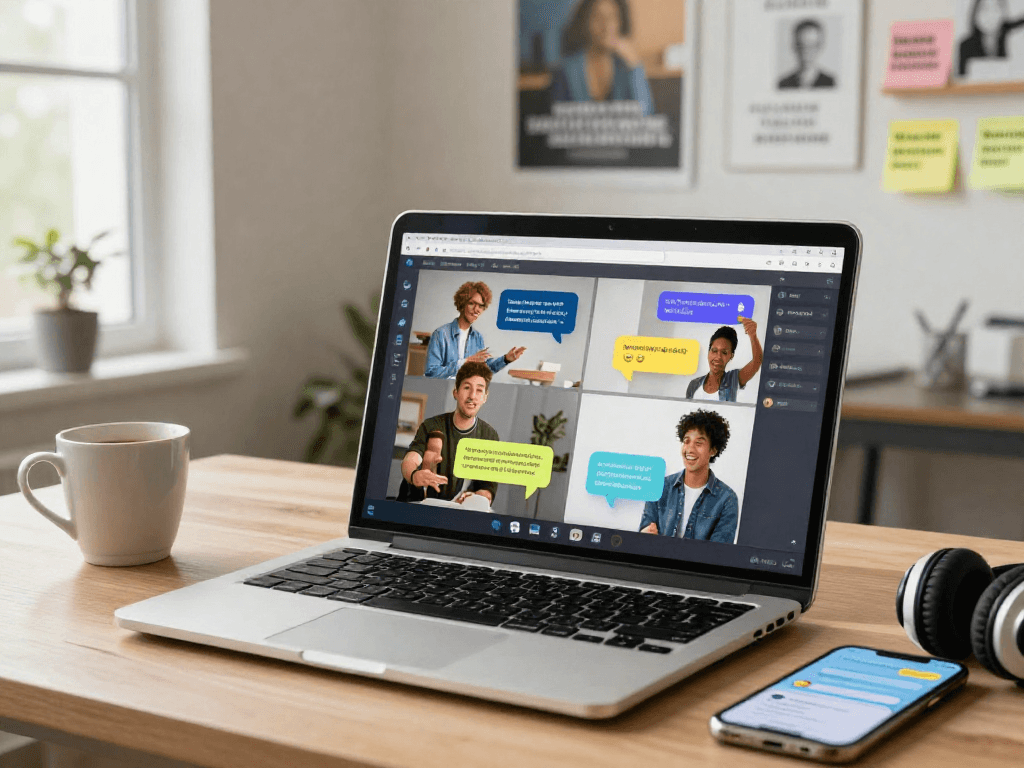 Engaging spicychat interface showcasing diverse users in a lively conversation.