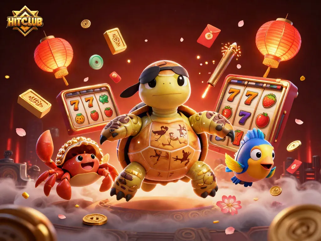 Join HITCLUB for thrilling slot action with engaging 3D characters and dynamic gaming elements.