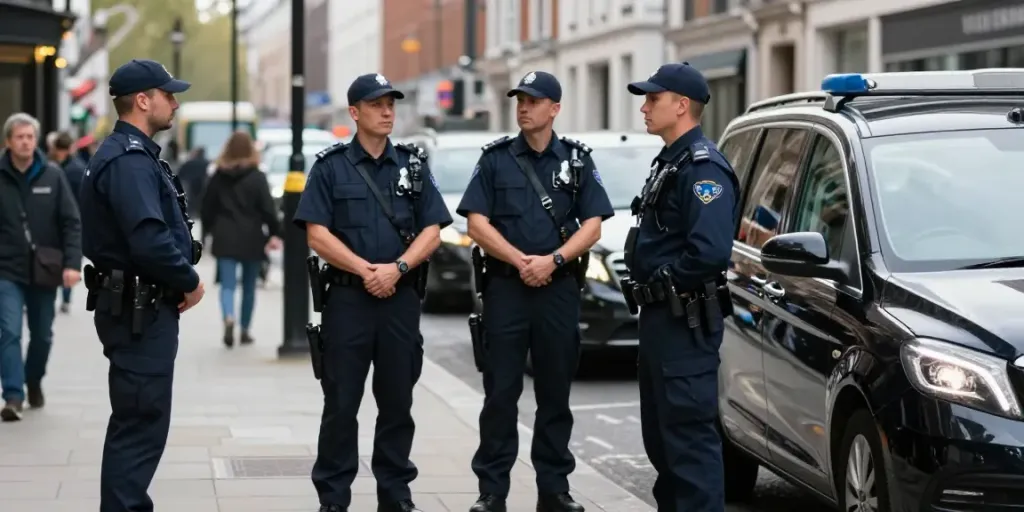 Private Security team ensuring safety for clients in London, professional service.