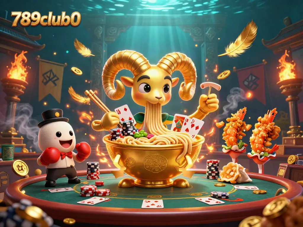 Engage in the exciting world of 789club0 with vibrant casino elements and dynamic characters.