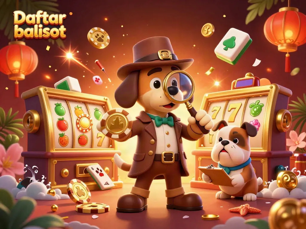 Experience Daftar balisot action in a vivid casino scene with characters and game elements.