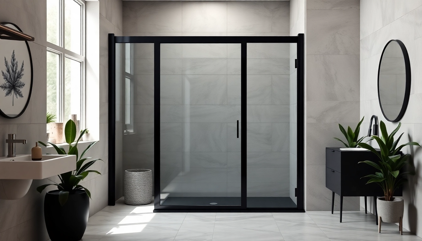 Elevate Your Space with a Chic Black Shower Door