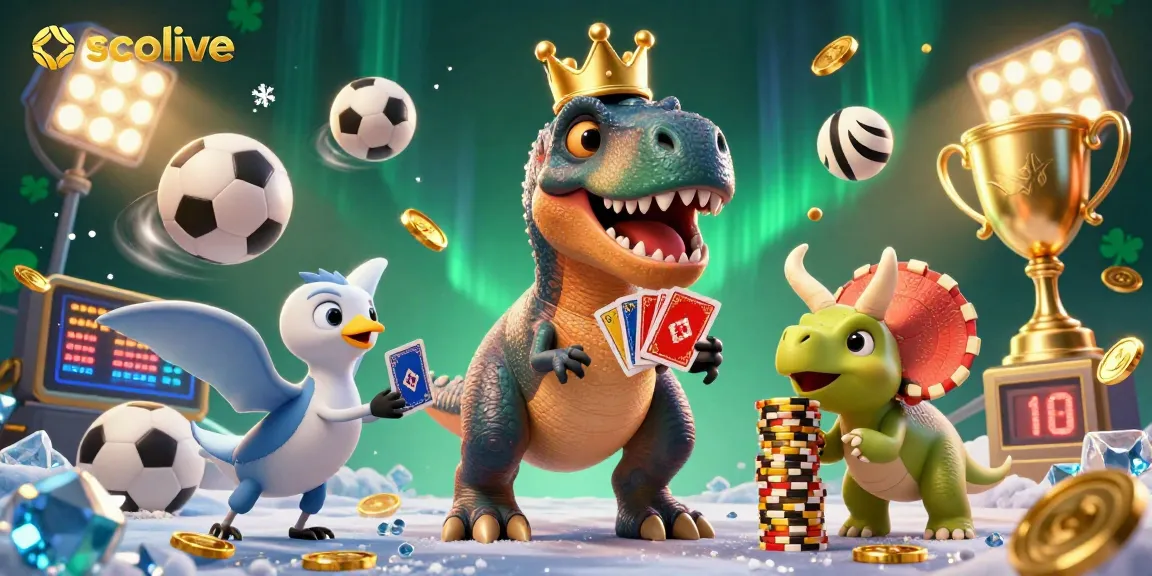 Socolive enhances online betting with a lively scene of fun characters playing cards.